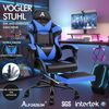Ergonomischer Gaming-Stuhl Massage Bürostuhl 180kg Blau Bild 3