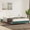 vidaXL Bettgestell ohne Matratze Dunkelgrün 140x210 cm Samt 4101358 Bild 3