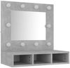 vidaXL Spiegelschrank mit LED Betongrau 60x31,5x62 cm 808886 Bild 4