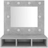 vidaXL Spiegelschrank mit LED Betongrau 60x31,5x62 cm 808886 Bild 5