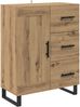 vidaXL Sideboard Artisan-Eiche 69,5 x 34 x 90 cm Verbundholz und Eisen 881646 Bild 2