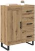 vidaXL Sideboard Artisan-Eiche 69,5 x 34 x 90 cm Verbundholz und Eisen 881646 Bild 3
