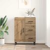 vidaXL Sideboard Artisan-Eiche 69,5 x 34 x 90 cm Verbundholz und Eisen 881646 Bild 3