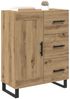 vidaXL Sideboard Artisan-Eiche 69,5 x 34 x 90 cm Verbundholz und Eisen 881646 Bild 2