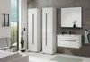 Badmöbel Set 5-teilig Design-D mit Waschbecken in Hochglanz weiß 190x200 cm, mit Waschbecken Bild 5