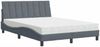 vidaXL Bett mit Matratze "Hanko" Dunkelgrau 120x200 cm Samt 3208587 Bild 2