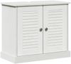 vidaXL Badezimmermöbel-Set 3 pcs Antik Weiß Massives Kiefernholz 3328544 Bild 5