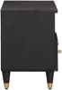 vidaXL TV-Schränk mit Regal Schwarz 70 x 33 x 46 cm Massivholz Mango 4018809 Bild 4