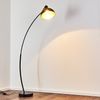 hofstein Stehlampe »Nemoli« Vintage Stehleuchte, Lampenschirm in Gold/Schwarz aus Metall, ohne Leuchtmittel, E27, im Retro-Design, mit Fußschalter am Kabel, auch Bild 3