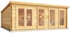 Alpholz Gartenhaus Atrium D Gartenhaus aus Holz Holzhaus mit 40 mm Wandstärke Blockbohlenhaus mit Montagematerial Bild 2