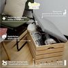 Creative Deco Aufbewahrungsbox Sitzbank gepolstert mit Stauraum 50x40x35 cm Bild 4