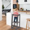 roba Lernturm 'Monti Step' nach Montessori - Sicherer Tritthocker für Kinder - Ideal als Küchenhelfer - Bis 80 kg belastbar - FSC®-zertifiziertem Holz - Anthrazit lackiert Bild 2
