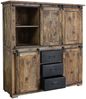 Highboard 150x160cm 'Railroad' Mango & Eisen Bild 3