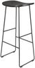WHITE LABEL LIVING Barhocker Tangle in Schwarz Höhe 80 cm Bild 5