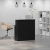 vidaXL Empfangstheke Schwarz 100x50x103,5 cm Holzwerkstoff 859025 Bild 3