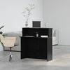 vidaXL Empfangstheke Schwarz 100x50x103,5 cm Holzwerkstoff 859025 Bild 4