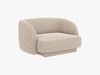Micadoni Sessel Miley 1-Sitzer Chenille Haga Beige Bild 2