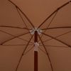 vidaXL Sonnenschirm mit Stahl-Mast 180 cm Taupe 47801 Bild 4