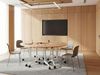 Klappbares Eck-Schreibtischmodul CAVI Braun 90 cm 64 cm Bild 3