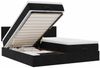 vidaXL Ottoman-Bett mit Matratzen & LEDs Schwarz 180x200 cm Samt 3312907 Bild 2