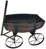 HTI-Living Pflanzkübel Pflanzwagen Nessa (Stück, 1 St, 1 Pflanzwagen), Pflanzkübel Gartendekoration rustikal Bild 3