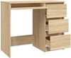 vidaXL Schreibtisch Sonoma-Eiche 90x45x76 cm Holzwerkstoff 801376 Bild 4