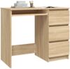 vidaXL Schreibtisch Sonoma-Eiche 90x45x76 cm Holzwerkstoff 801376 Bild 3