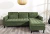 riess-ambiente Ecksofa STOCKHOLM 220cm grün · Couch mit Cordbezug und Federkern, Einzelartikel 1 Teile, 3-Sitzer in L-Form · inkl. Kissen · Ottomane rechts & links · Retro Bild 3
