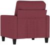 vidaXL Sessel Weinrot 60 cm Stoff 359153 Bild 5