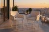 KAWOLA Gartenstuhl AMUR Outdoor Stoff cremefarben 80 x 62 x 62 cm Bild 5