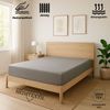 EXKLUSIV HEIMTEXTIL Jersey Spannbettlaken 90 x 200 cm Silber 100% Baumwolle Öko - Tex Zertifiziert Bed-Sheet Bettlaken Spannbetttuch Bild 2