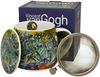 DUO ART GALLERY Fassbecher 430 ml mit Teesieb IRISES inspired by Van Gogh, New Bone China Porzellan Bild 3