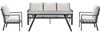 Garden Impressions Sergio Lounge-Dining Sofa Set 4-tlg.- Aluminium Gartenlounge & Dining-Tisch Bild 2