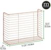 mDesign Wandregal Ablage Aufbewahrung Regal Organizer Metall Roségold Bild 2