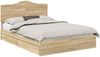 vidaXL Aufbewahrungsbett Sonoma-Eiche 140 x 190 cm Holzwerkstoff 3413508 Bild 2