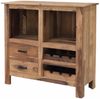 Barschrank Rami 90x90x35 aus indischem Sheesham-Massivholz Bild 4