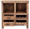 Barschrank Rami 90x90x35 aus indischem Sheesham-Massivholz Bild 2