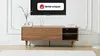 Vente-unique - PARIOMA TV unit Holz, Platte BraunGold - B 40 cm x H 55 cm x L 150 cm Bild 2