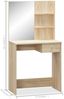 vidaXL Schminktisch Holzwerkstoff 75x40x141 cm Eiche 244862 Bild 5