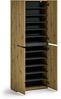 Schuhschrank >Glossy< in Artisan Eiche - 80x200x34cm (BxHxT) Bild 5