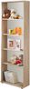Dino Bücherregal T8 in Eiche Sonoma und Weiß 59 x 175 cm Bild 2