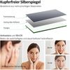 EMKE Badspiegel mit LED Beleuchtung 70x50cm Warmweißes Licht Wandschalter IP44 Wandspiegel Bild 4