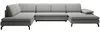 Vente-unique - ARCHIBALD Sofa Stoff Grau - B 205 cm x H 82 cm x L 347 cm Bild 2