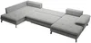 Vente-unique - ARCHIBALD Sofa Stoff Grau - B 205 cm x H 82 cm x L 347 cm Bild 4