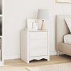 vidaXL Couchtisch Drammen Weiß 45 x 35 x 56 cm Massives Kiefernholz 42003049 Bild 1