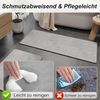 FELIXLEO Badematte Rutschfeste Badematte 40x60 cm super saugfähig schnell trocknend grau Bild 4