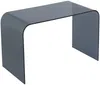 Vente-unique - KARDEMO Büromöbel Glas Grau - B 60 cm x H 75 cm x L 120 cm Bild 4