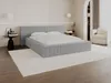Vente-unique - TIMANO Bett SamtStoff Grau - B 252 cm x H 90 cm x L 246 cm Bild 4