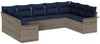 vidaXL Gartensofa-set mit Speicher 9 pcs Hellgrau Poly-Rattan 3354194 Bild 2