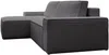 Vente-unique - AMELIA Sofa SamtStoff Grau - B 167 cm x H 85 cm x L 267 cm Bild 3